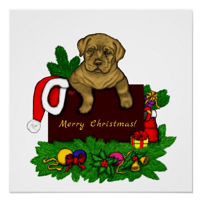XMas Puppy Poster (Vorderseite)