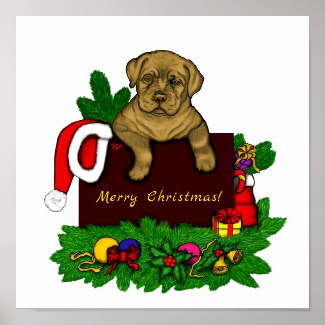 XMas Puppy Poster (Vorne)