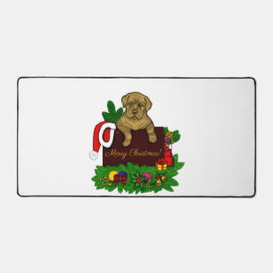 XMas Puppy Schreibtischunterlage