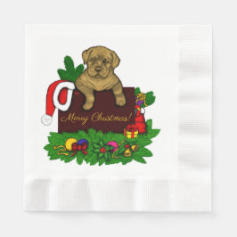 XMas Puppy Serviette