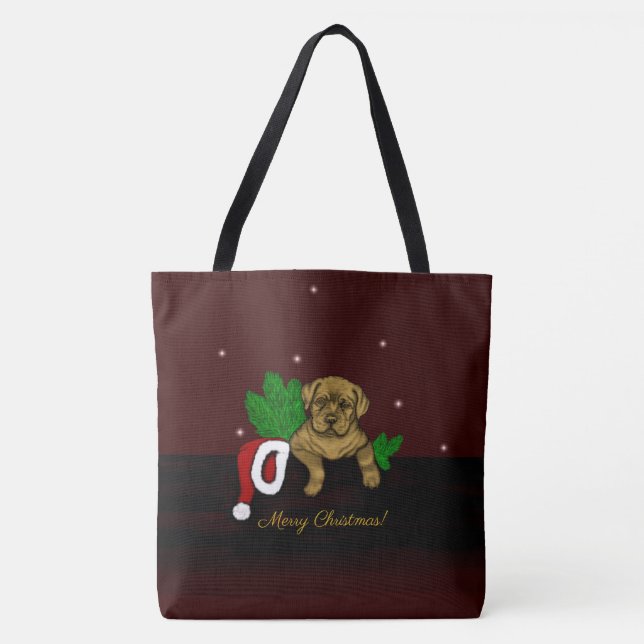XMas Puppy Tasche (Vorderseite)