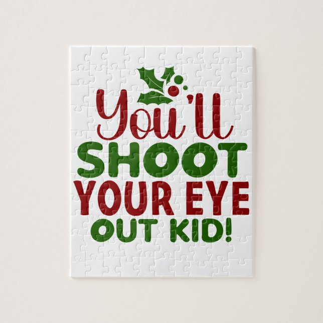 Xmas Puzzle-Du wirst dein Auge ausblenden Kind. (Vertikal)