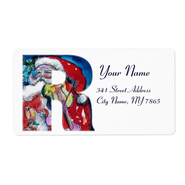 XMAS R SCHREIBEN /SANTA CLAUS MIT VIOLIN MONOGRAMM (Vorne)