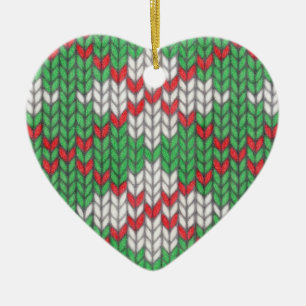 XMAS RAUTE STRICK Keramik Herzlich Willkommen bei Ornament