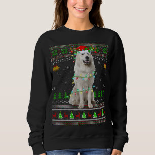 Xmas Rentier Weihnachtsmannmütze Great Pyrenäen Hu Sweatshirt