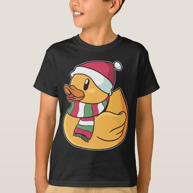 Xmas Rubber Ducky Duckie Duck Weihnachtsgeschenk N T-Shirt (Vorderseite)