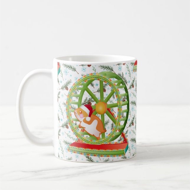 xmas santa claus hamster kaffeetasse (Links)