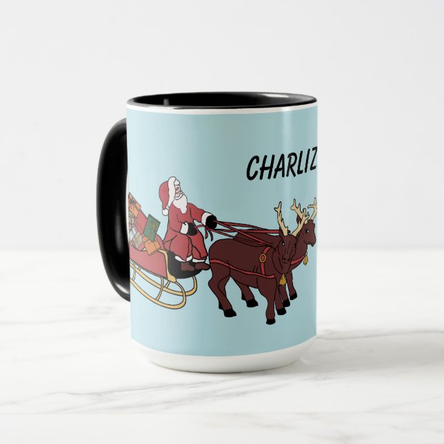 Xmas Santa Claus Tasse (Vorderseite Links)