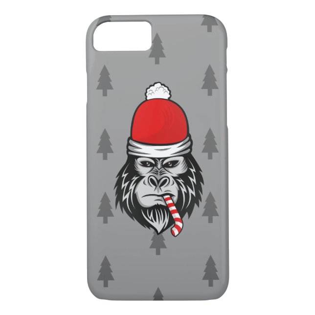 xmas santa clus gorilla Case-Mate iPhone hülle (Rückseite)
