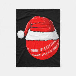 Xmas Santa Hut Weihnachten Cricket Fleecedecke