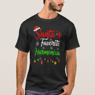 Xmas Santa S Favorite Harmonica Weihnachten T-Shirt