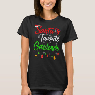 Xmas Santa S Lieblings-Gärtner Weihnachten T-Shirt