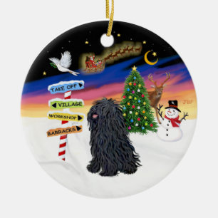 Xmas-Schilder - Puli Keramikornament