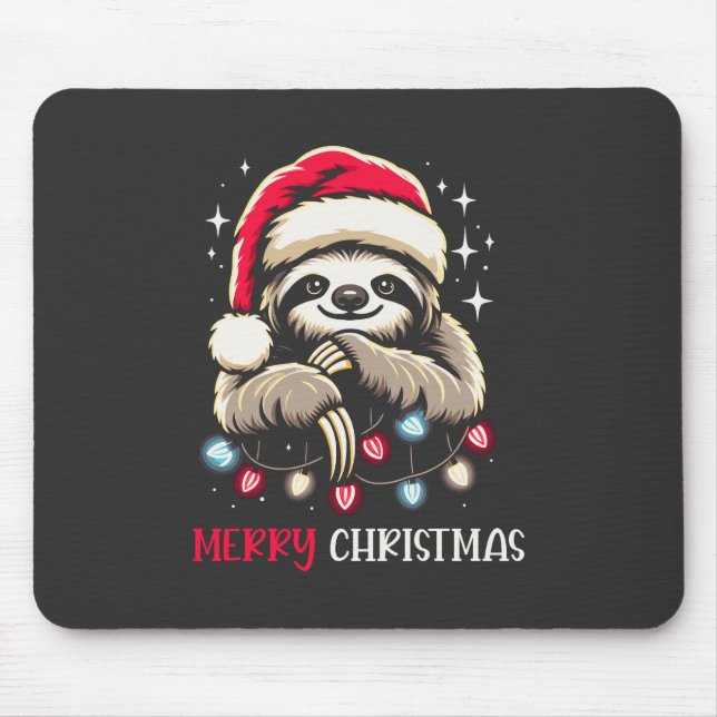 Xmas Sloth Festive Mousepad (Vorne)