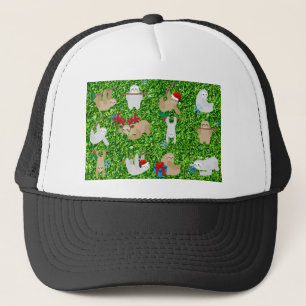 xmas sloth truckerkappe