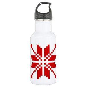Xmas Snowflake Weihnachtsmuster Edelstahlflasche