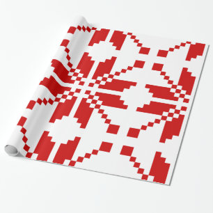 Xmas Snowflake Weihnachtsmuster Geschenkpapier