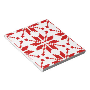 Xmas Snowflake Weihnachtsmuster Notizblock
