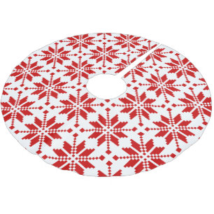 Xmas Snowflake Weihnachtsmuster Polyester Weihnachtsbaumdecke