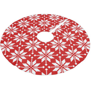 Xmas Snowflake Weihnachtsmuster Polyester Weihnachtsbaumdecke