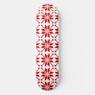 Xmas Snowflake Weihnachtsmuster Skateboard
