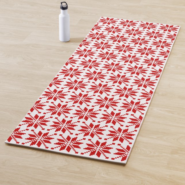 Xmas Snowflake Weihnachtsmuster Yogamatte (Beispiel)