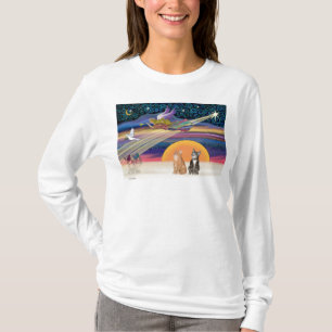 Xmas Star - Braune und orangefarbene Tabby Katzen  T-Shirt