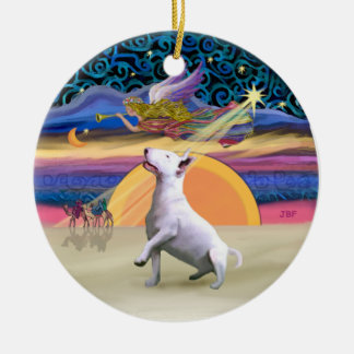 Xmas Star - Bull Terrier #3 Keramikornament