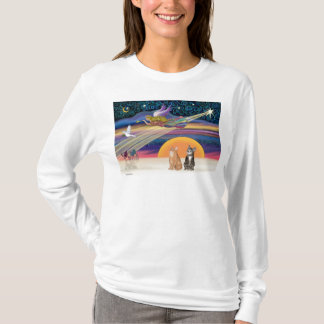 Xmas-Stern - Braun- und Orange getigerte Katzen (z T-Shirt