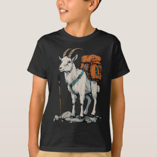 Xmas Store Bergziege Rucksacktourist Camping Wande T-Shirt