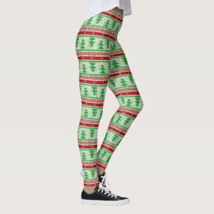 Xmas Stricken nahtloses Muster 2 + Ihre Ideen Leggings