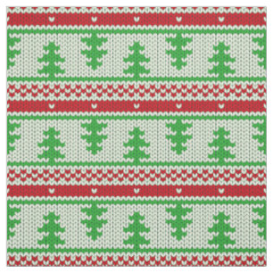 Xmas Stricken nahtloses Muster 2 + Ihre Ideen Stoff