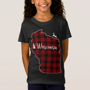 Xmas Strumpf für Mama Roter Karierter Hirschbaum W T-Shirt