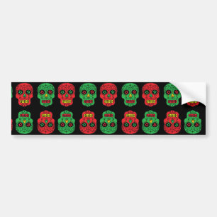 Xmas Sugar Skulls Autoaufkleber