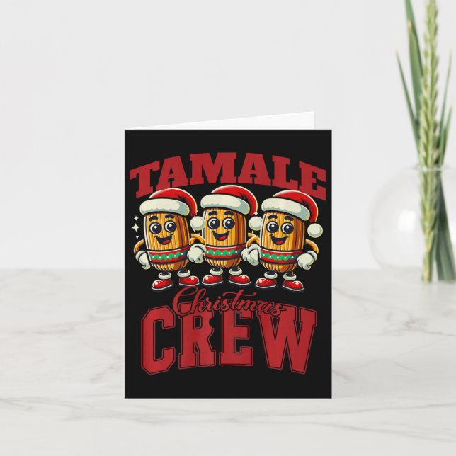 Xmas Tamale Food Funny mexikanisches Weihnachtsfes Karte (Vorderseite)