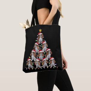 Xmas-Tannenbaum-Santa-Cavalier-King-Charles-Spanie Tasche