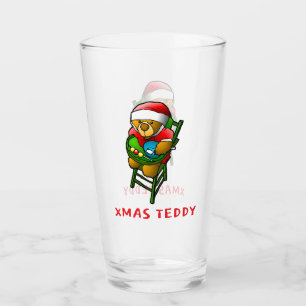 Xmas Teddy Bear Glas