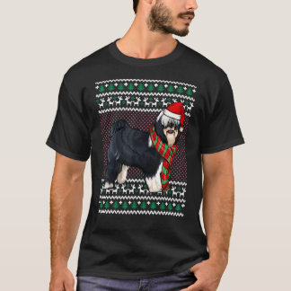 Xmas Tibetan Terrier Dog Weihnachtsmannmütze Ugly T-Shirt