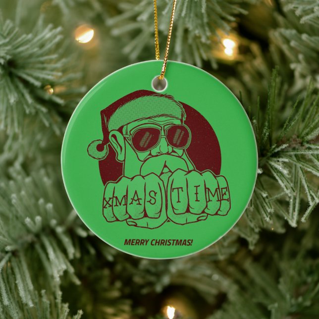 Xmas Time Ceramic Ornament (Baum)