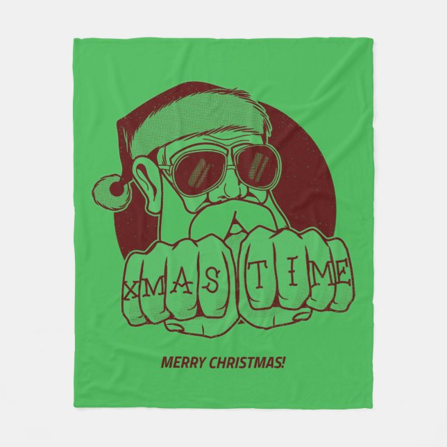 Xmas Time Fleece Blanket (Vorderseite)