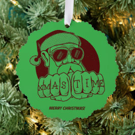 Xmas Time Paper Ornament Karte