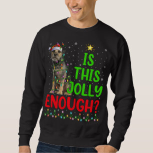 Xmas Tree ist dieses jolly genug Grenze Terrier Ch Sweatshirt
