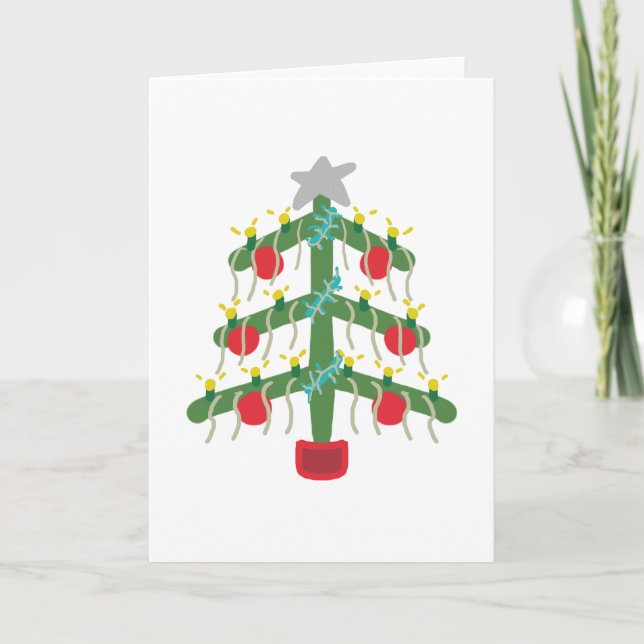 Xmas Tree Karte (Vorderseite)