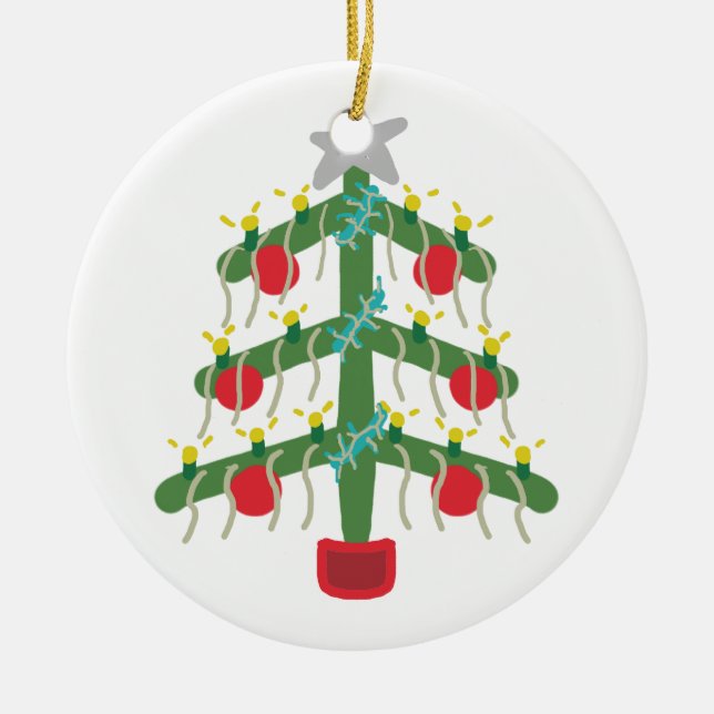 Xmas Tree Keramik Ornament (Vorne)