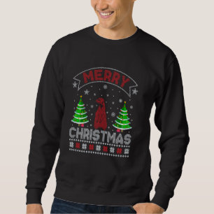 Xmas Tree Lighting Men Meerkat Ugly Christma Sweatshirt