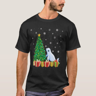 Xmas Tree Lighting Weihnachtsmannmütze Beluga Whal T-Shirt