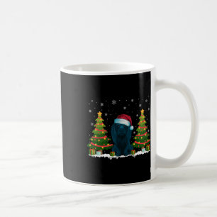 Xmas Tree Lights Afador Hund Weihnachtsmannmütze W Kaffeetasse