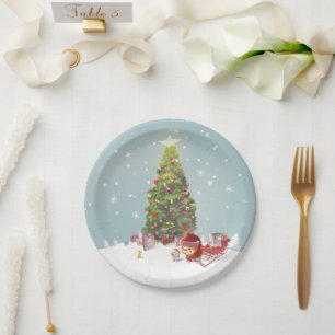 Xmas Tree Pappteller