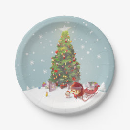 Xmas Tree Pappteller