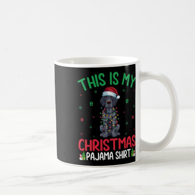 Xmas Tree Santa German Kurzhaar Pointer Dog Chr Kaffeetasse (Rechts)